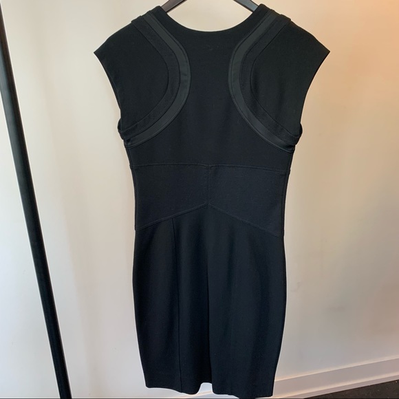 DVF Black bodycon knit dress size 6 - Picture 3 of 6